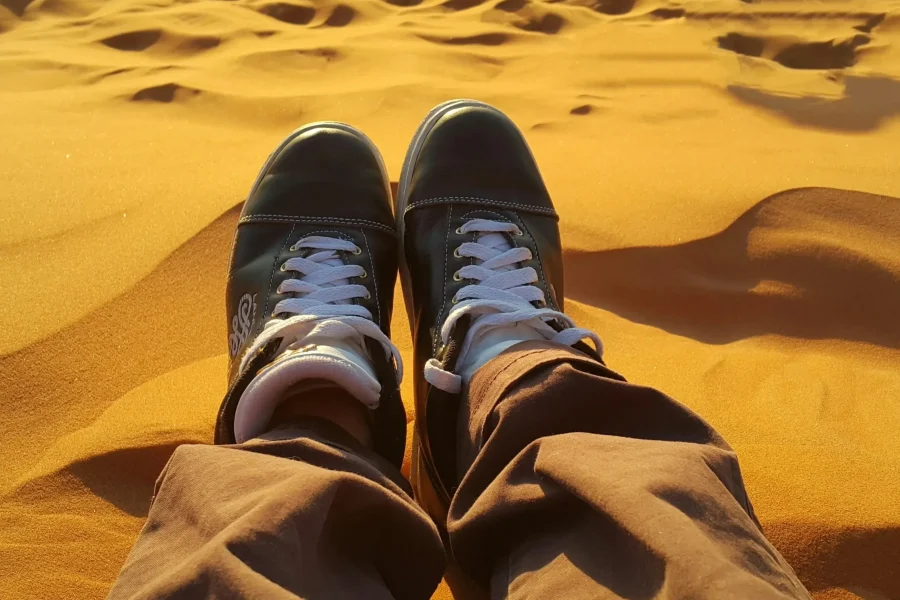 Sunset over Erg Chigaga dunes on a 2 day desert tour from Marrakech